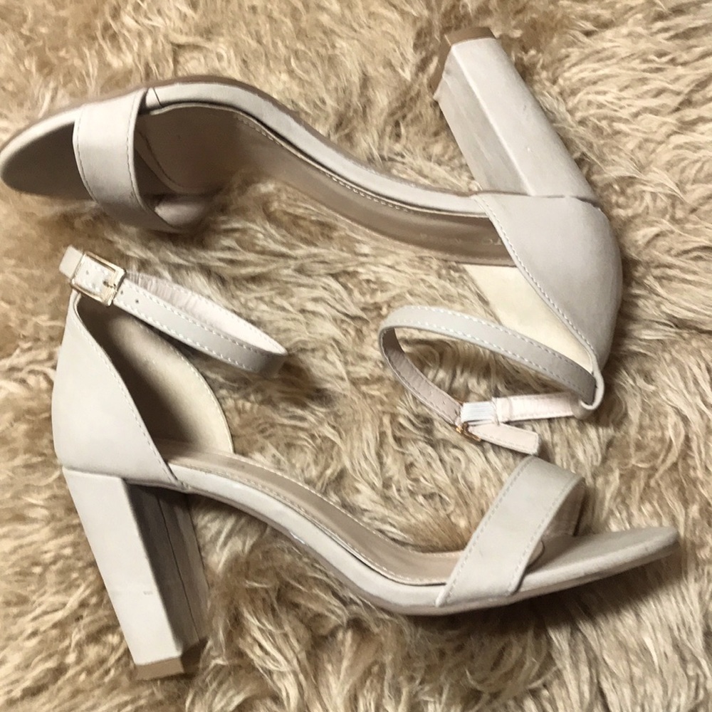 *SOLD* strappy nude heels